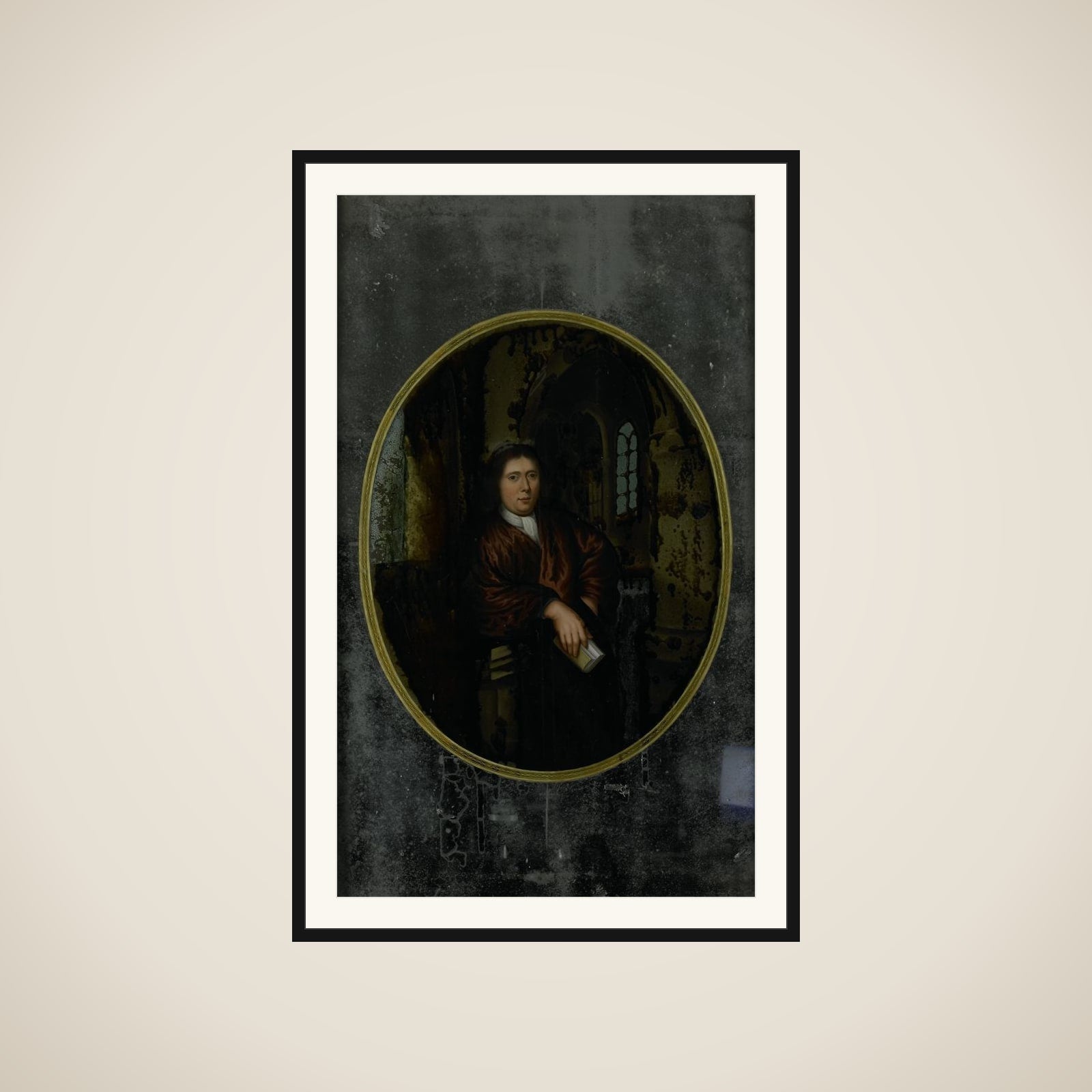 Portrait of a Man in 17th-century Clothing framed