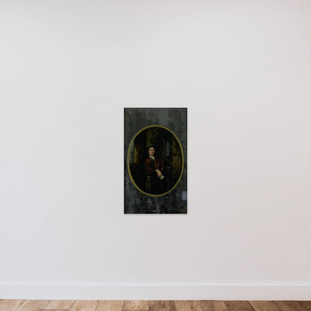 Portrait of a Man in 17th-century Clothing unframed — shown to scale
