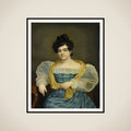 Portrait of Adriana Johanna van Wijck, Wife of Johannes Ploos van Amstel framed