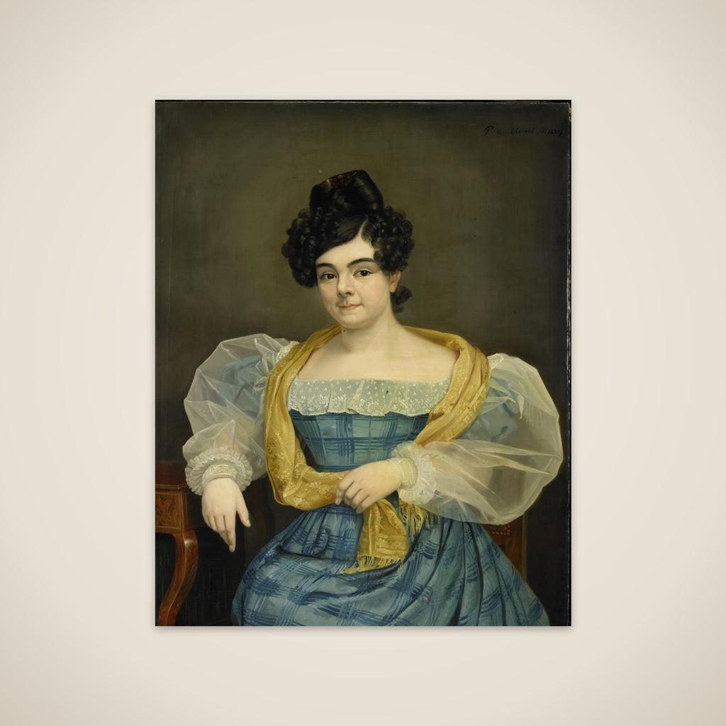 Portrait of Adriana Johanna van Wijck, Wife of Johannes Ploos van Amstel unframed print