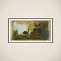 Decorative Piece with Poultry framed