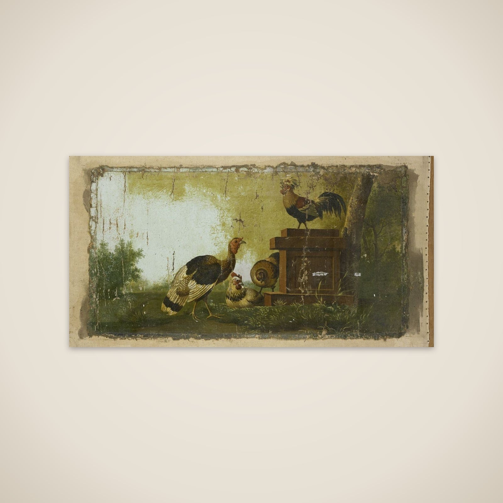 Decorative Piece with Poultry unframed print