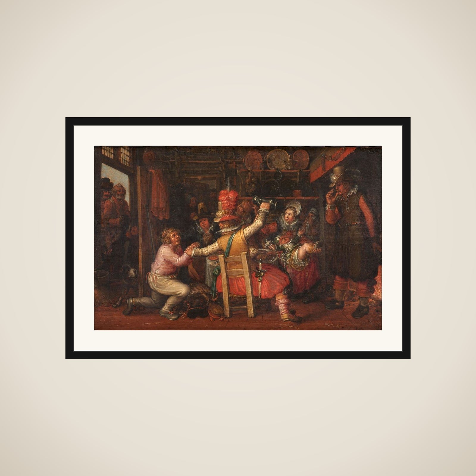 The Peasant's Misfortune framed