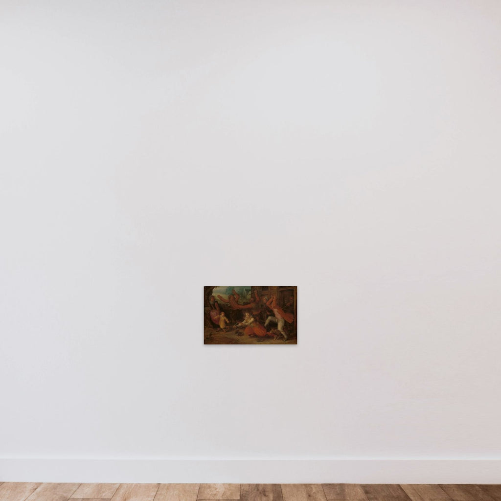 The Peasant’s Pleasure unframed — shown to scale