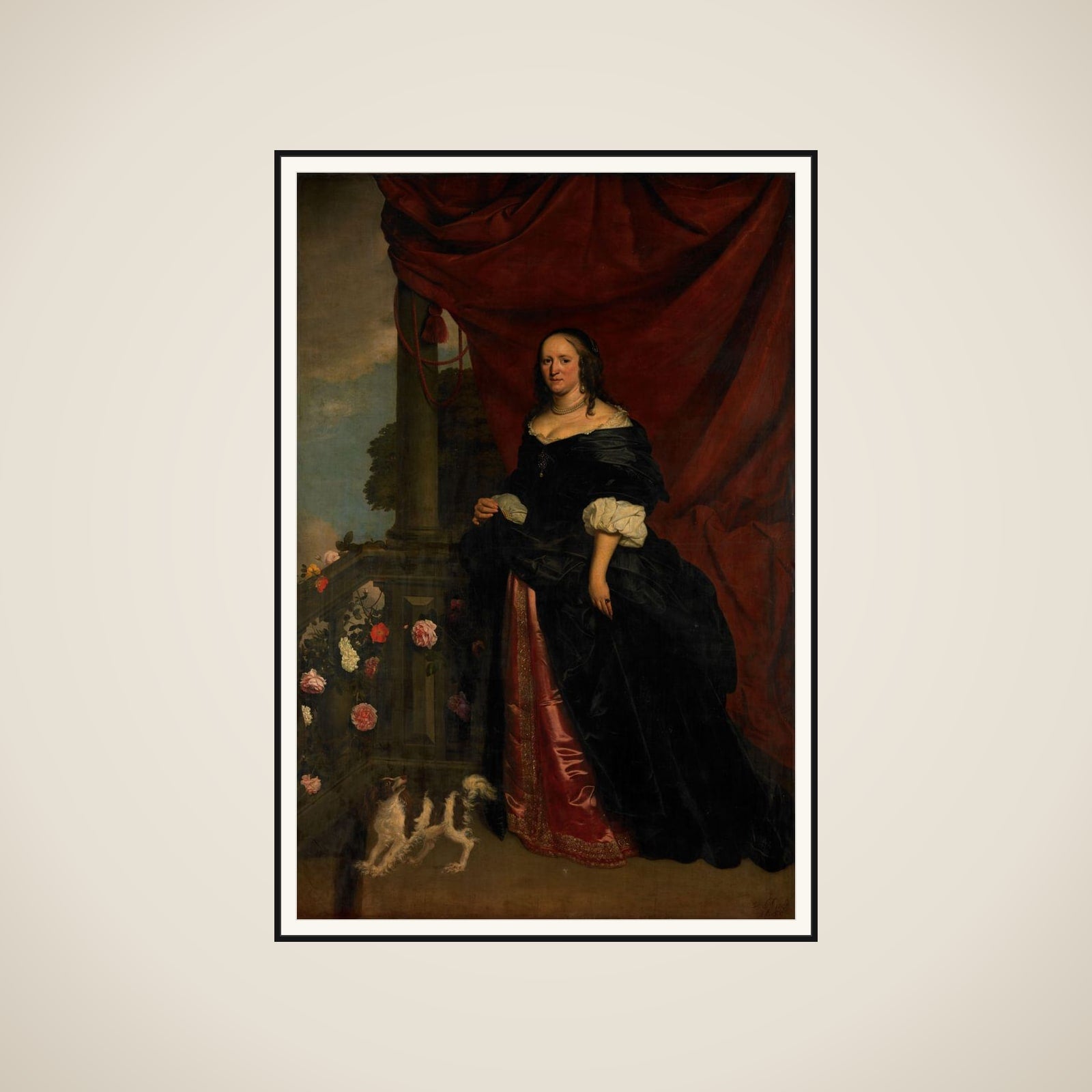 Portrait of a Woman, probably Sophia Anna van Pipenpoy (c. 1618-70), Countess of Schellart framed