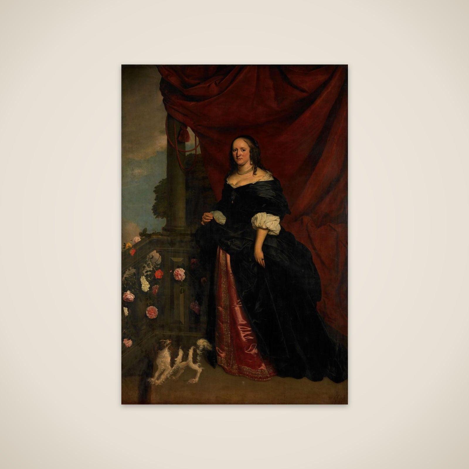 Portrait of a Woman, probably Sophia Anna van Pipenpoy (c. 1618-70), Countess of Schellart unframed print