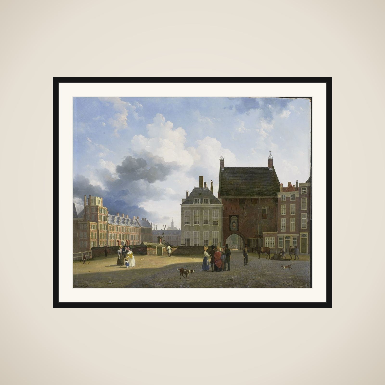 The Gevangenpoort and the Plaats, The Hague framed