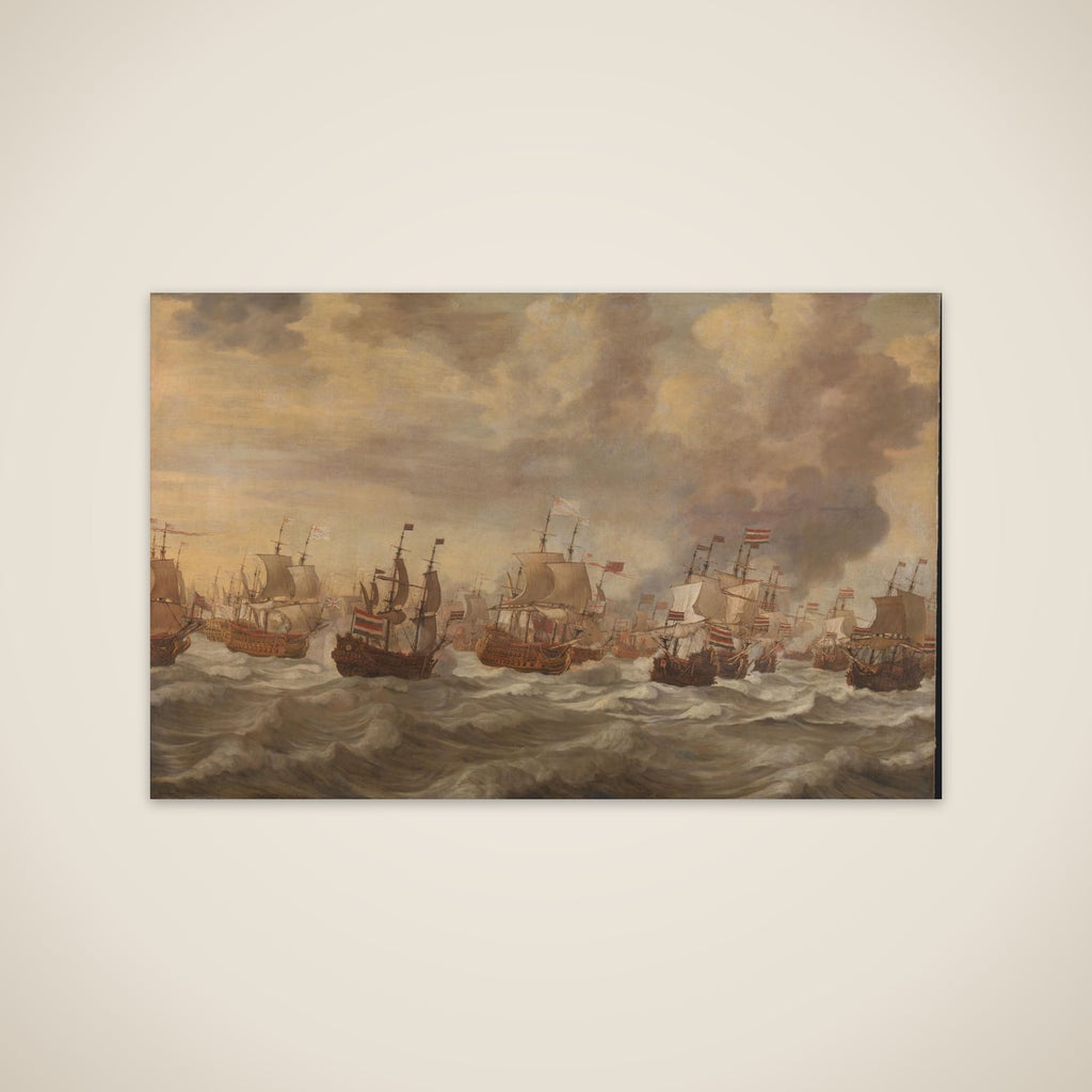 Episode from the Four Days' Naval Battle (11-14 June 1666) unframed print