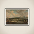 Burning of the English Fleet near Chatham (19-24 June 1667) framed