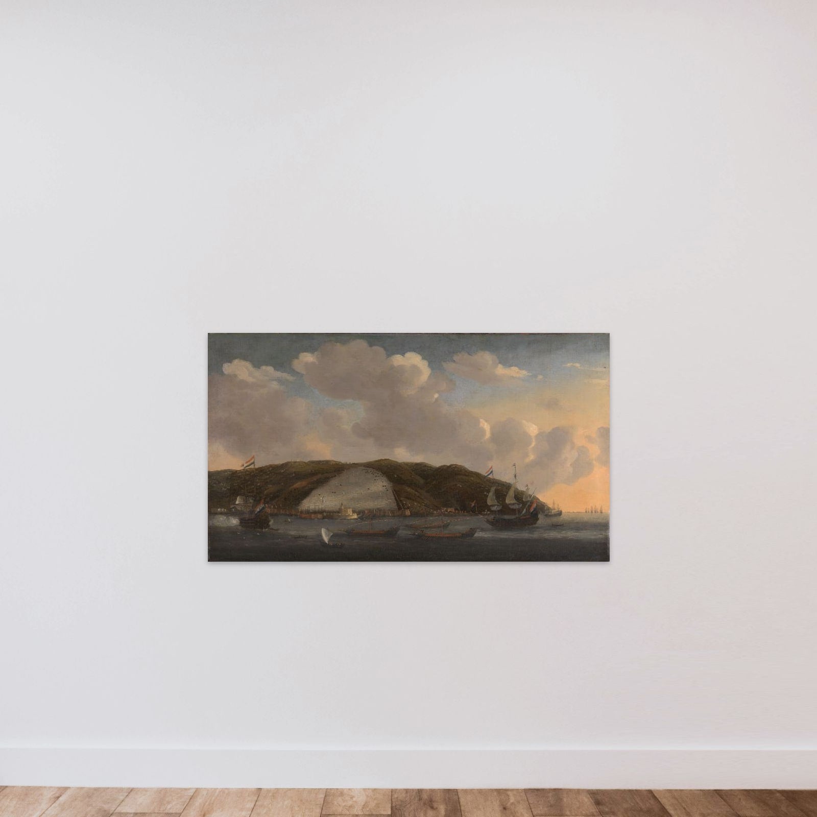 View of Algiers unframed — shown to scale