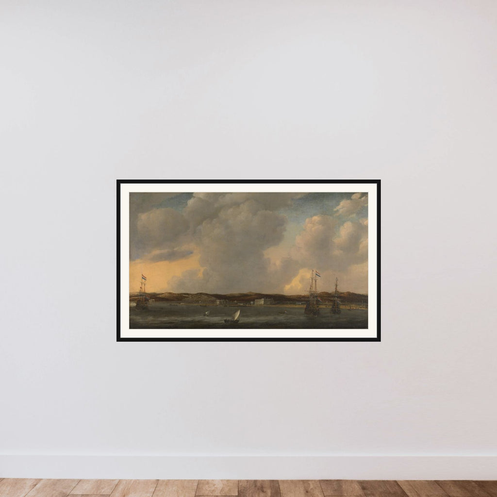 View of Tunis framed — shown to scale