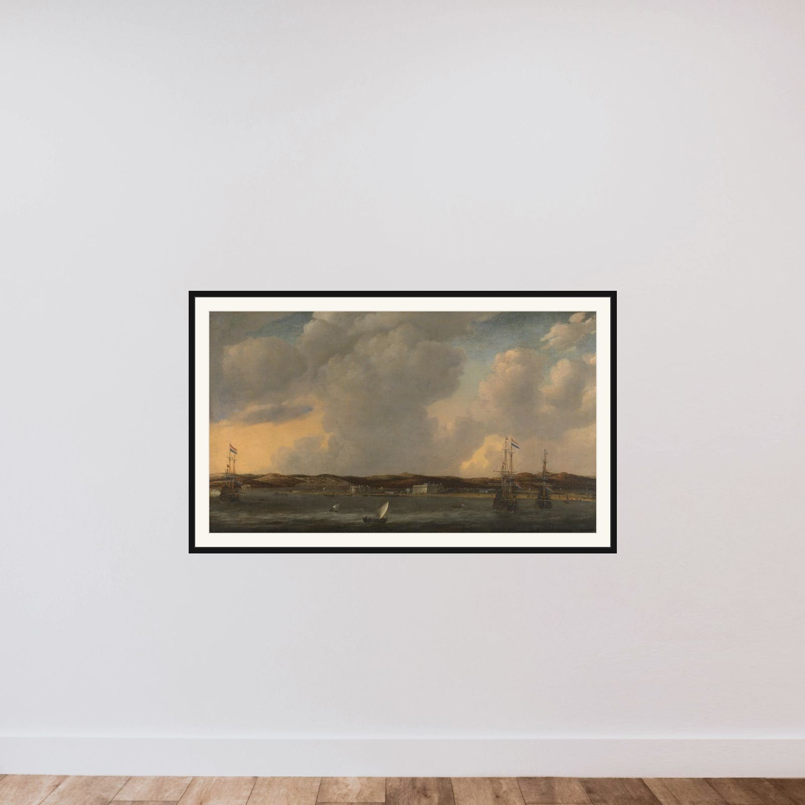 View of Tunis framed — shown to scale