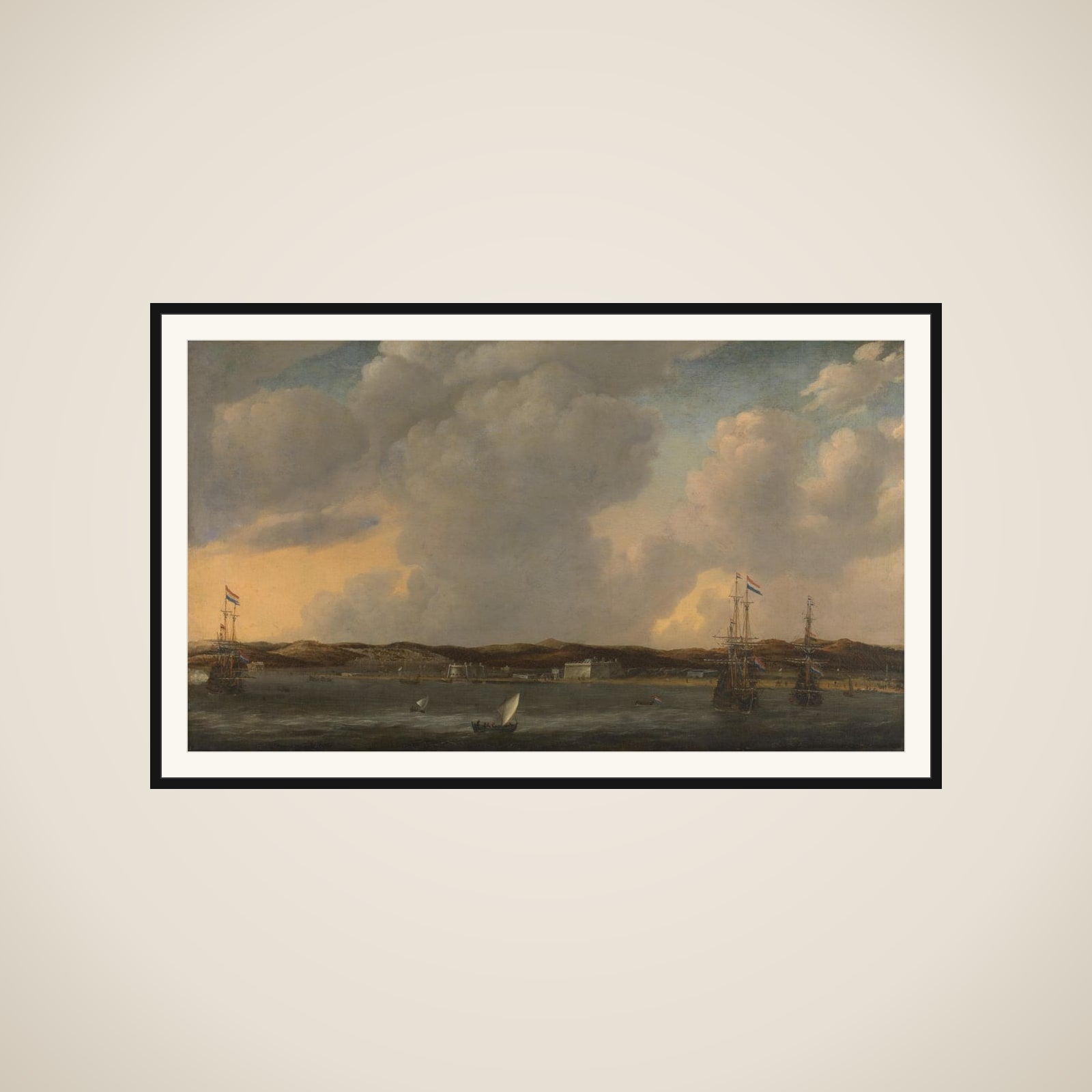 View of Tunis framed