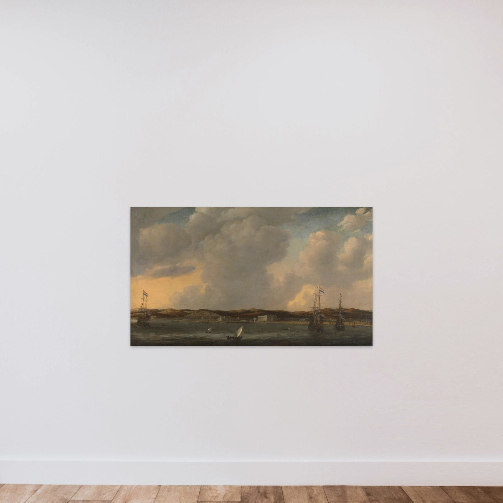 View of Tunis unframed — shown to scale
