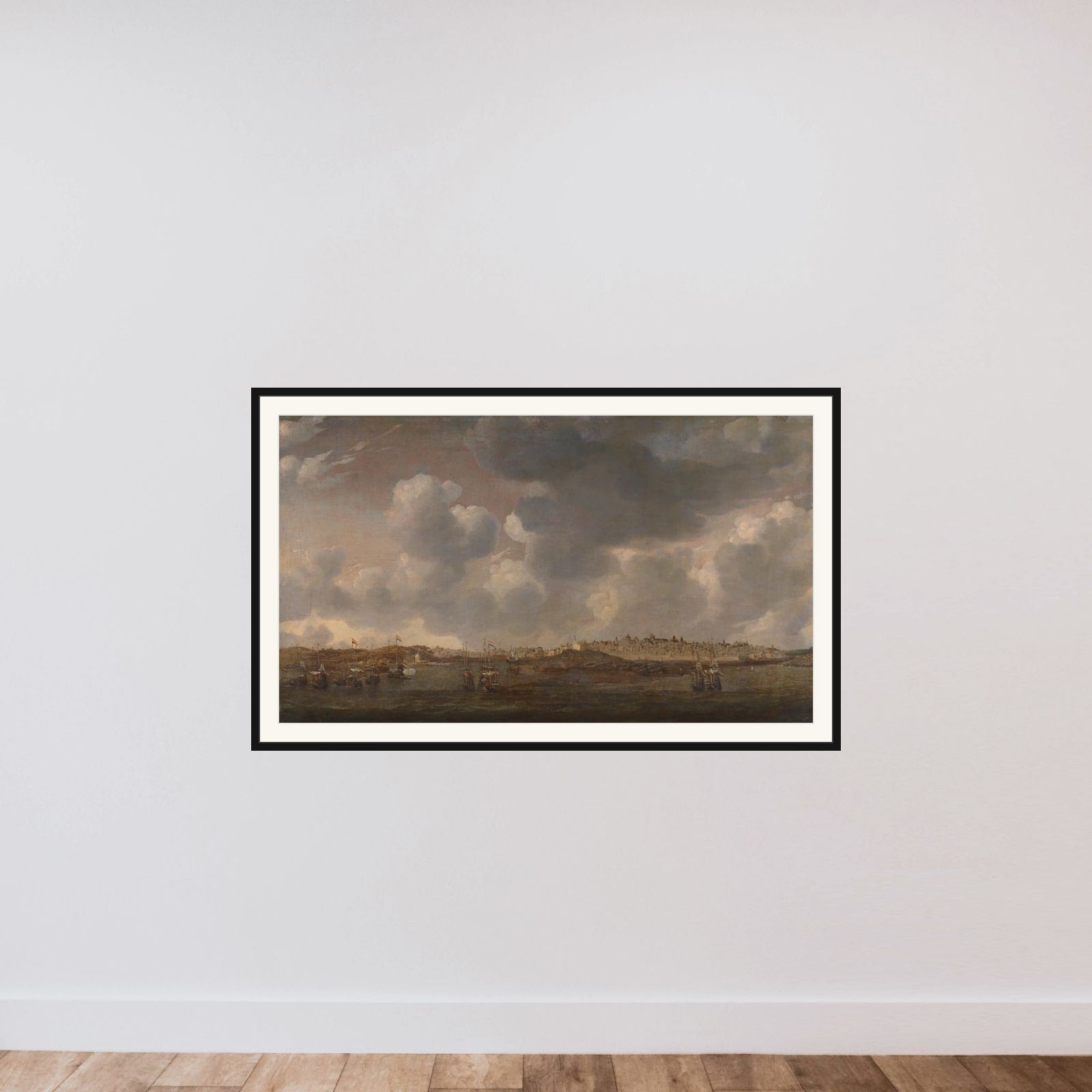 View of Salee, Morocco framed — shown to scale
