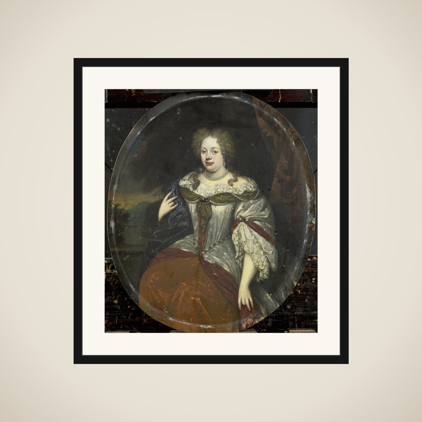 Portrait of Frouck, Barones van Aylva, Wife of Hans Willem van Aylva after 1658 framed