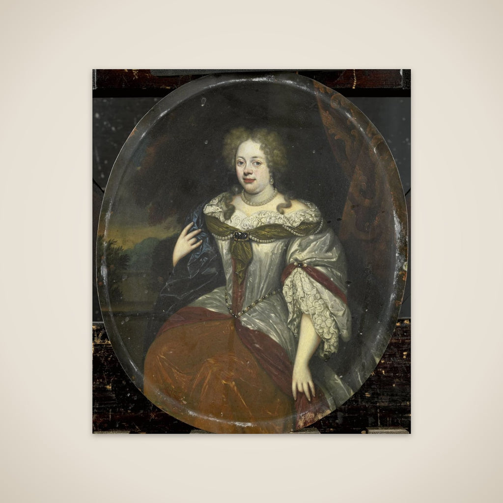 Portrait of Frouck, Barones van Aylva, Wife of Hans Willem van Aylva after 1658 unframed print