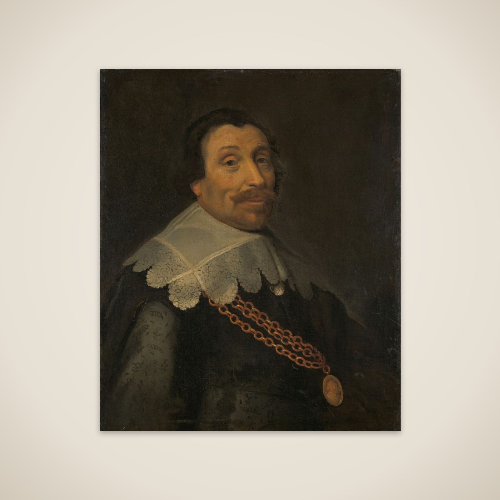 Portrait of Maerten Harpertsz Tromp (1598-1653) unframed print