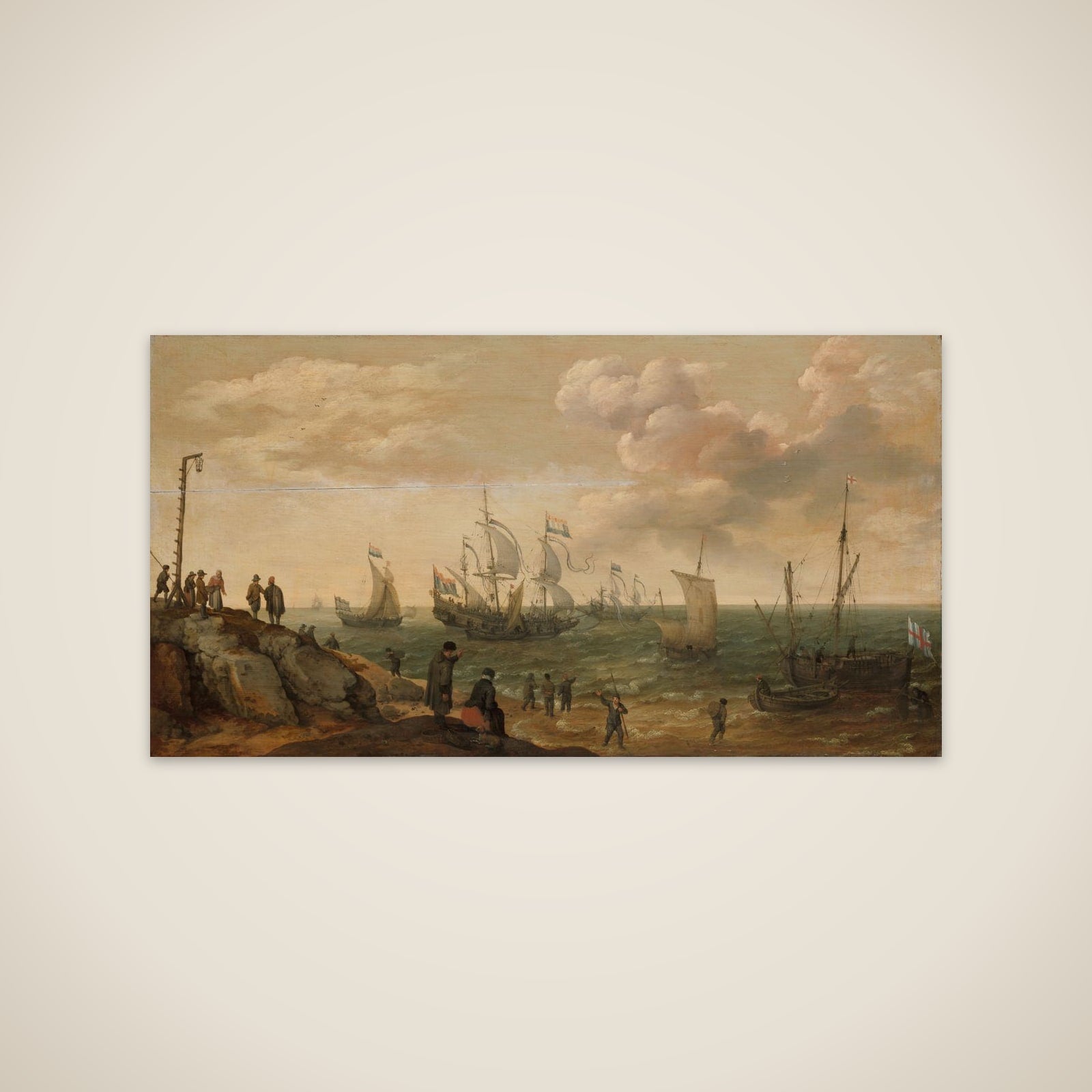 Ships off a Coast unframed print