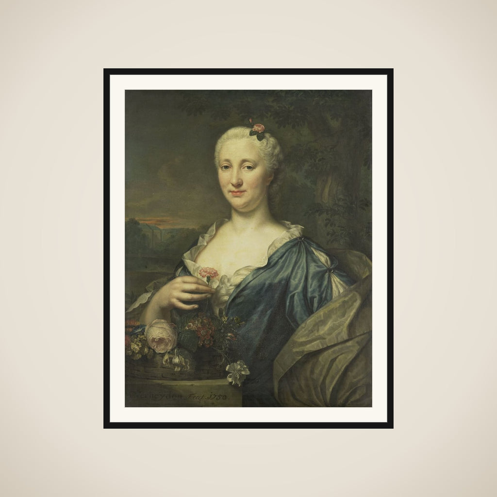 Portrait of Agnes Margaretha Albinus, Wife of Coenraad van Heemskerck framed
