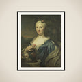 Portrait of Agnes Margaretha Albinus, Wife of Coenraad van Heemskerck framed