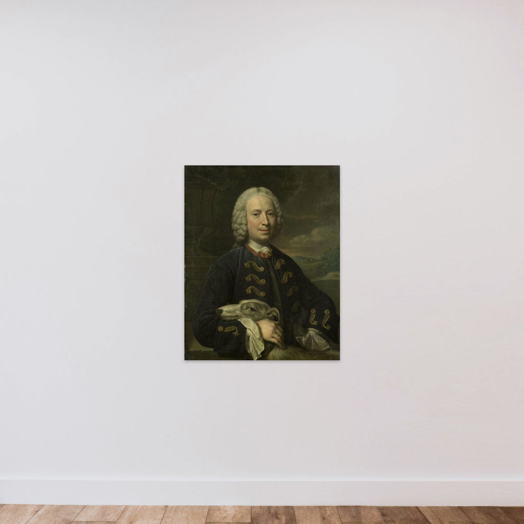 Portrait of Coenraad van Heemskerck, Count of the Holy Roman Empire, Lord of Achttienhoven and Den Bosch unframed — shown to scale