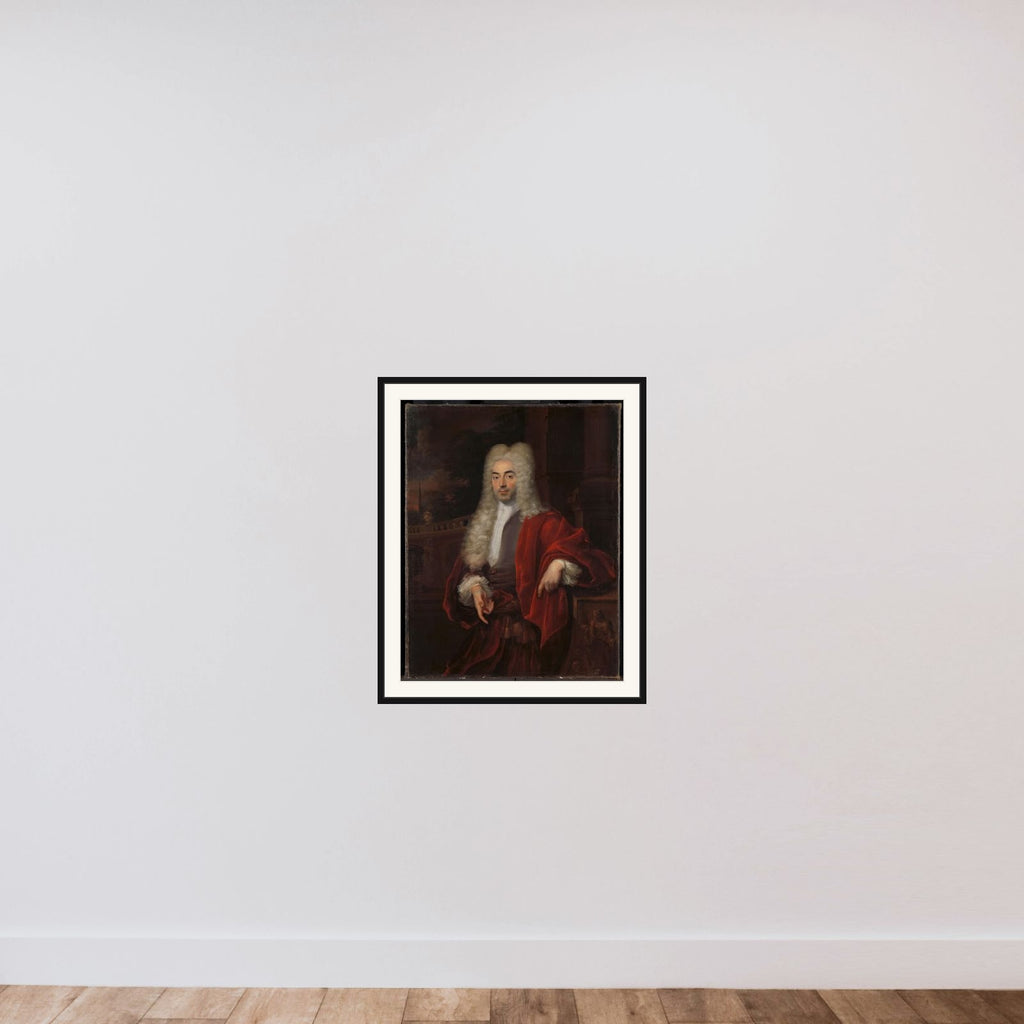 Portrait of a Man framed — shown to scale