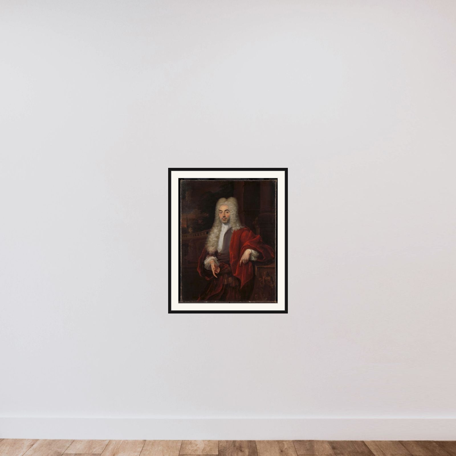 Portrait of a Man framed — shown to scale