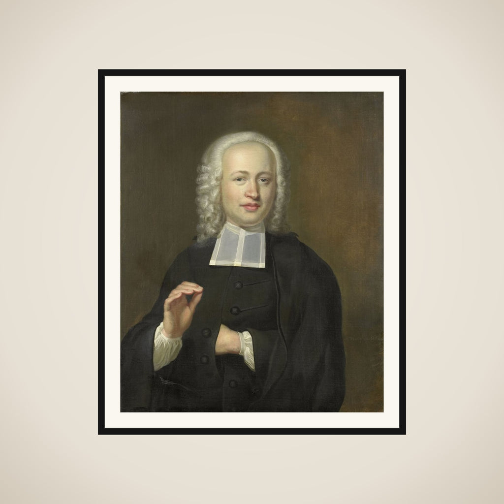 Justus Tjeenk (1730-82), one of the Founders of the Zeeuws Genootschap (Zeeland Society), Minister  in Vlissingen framed