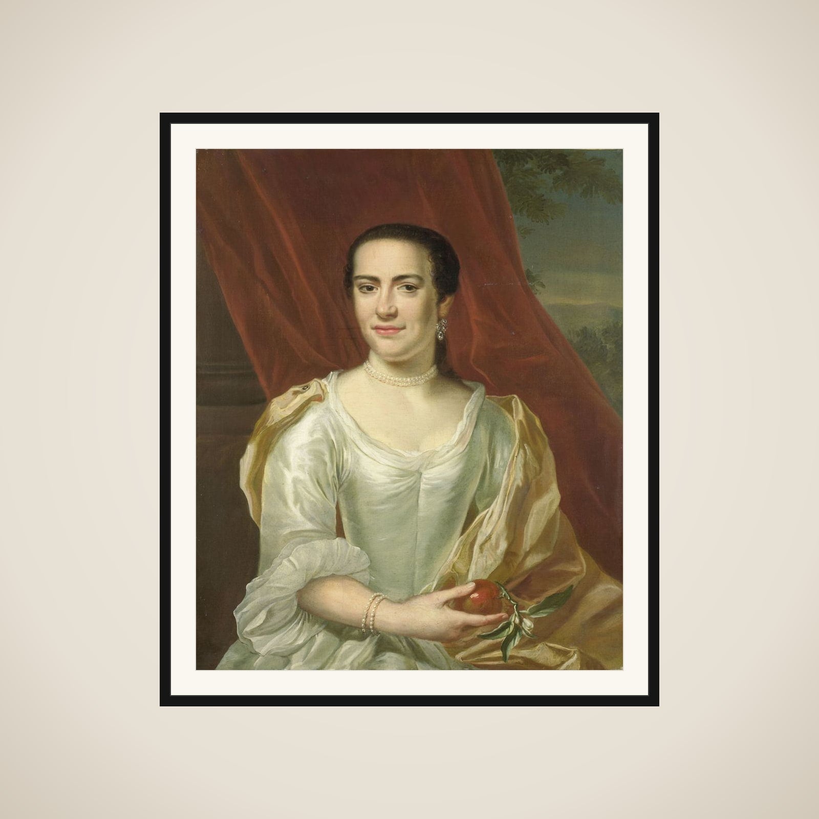 Margaretha Leuveling (1738-83), Wife of Justus Tjeenk framed