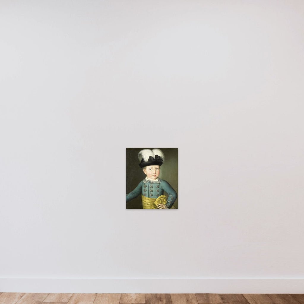 Portrait of William Frederick, Prince of Orange-Nassau, later King William I, as a Child unframed — shown to scale