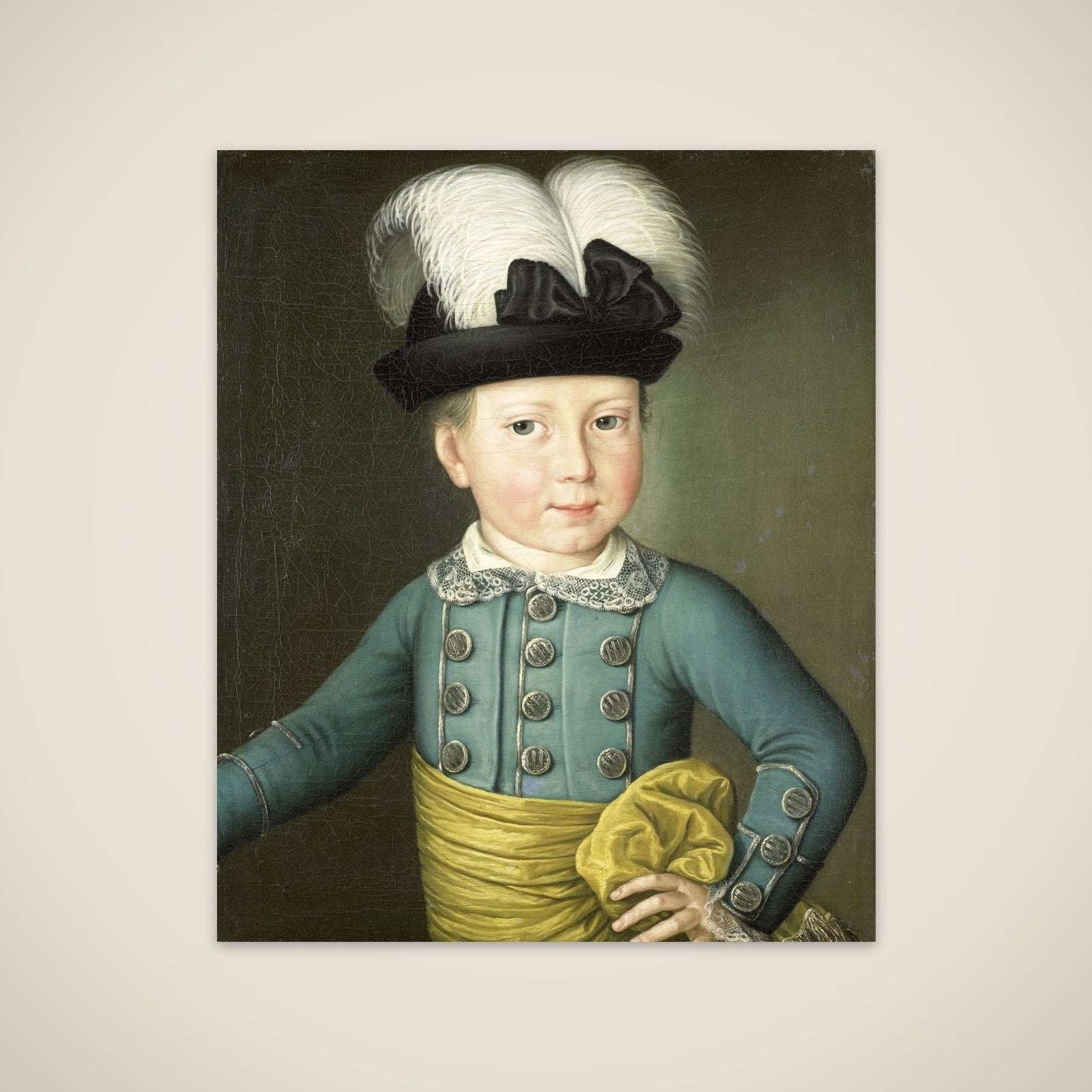 Portrait of William Frederick, Prince of Orange-Nassau, later King William I, as a Child unframed print