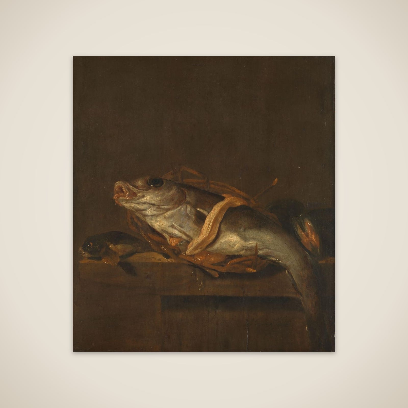 Still Life with a Haddock and Gurnard unframed print