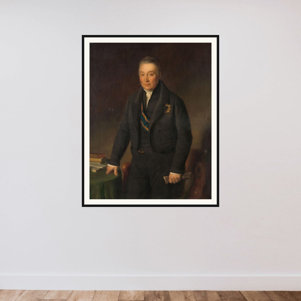 Adam-François-Jules-Armand (1771-1848), Count van der Duyn van Maasdam framed — shown to scale