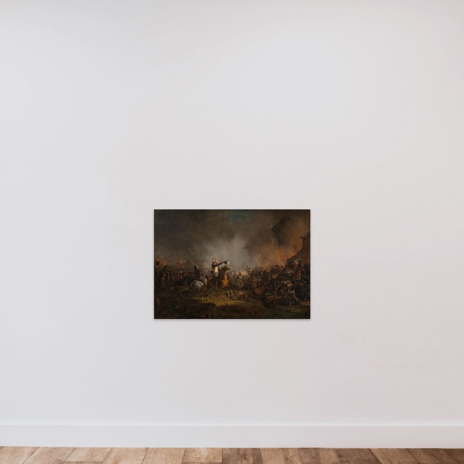 The Prince of Orange at Quatre Bras, 16 June 1815 unframed — shown to scale
