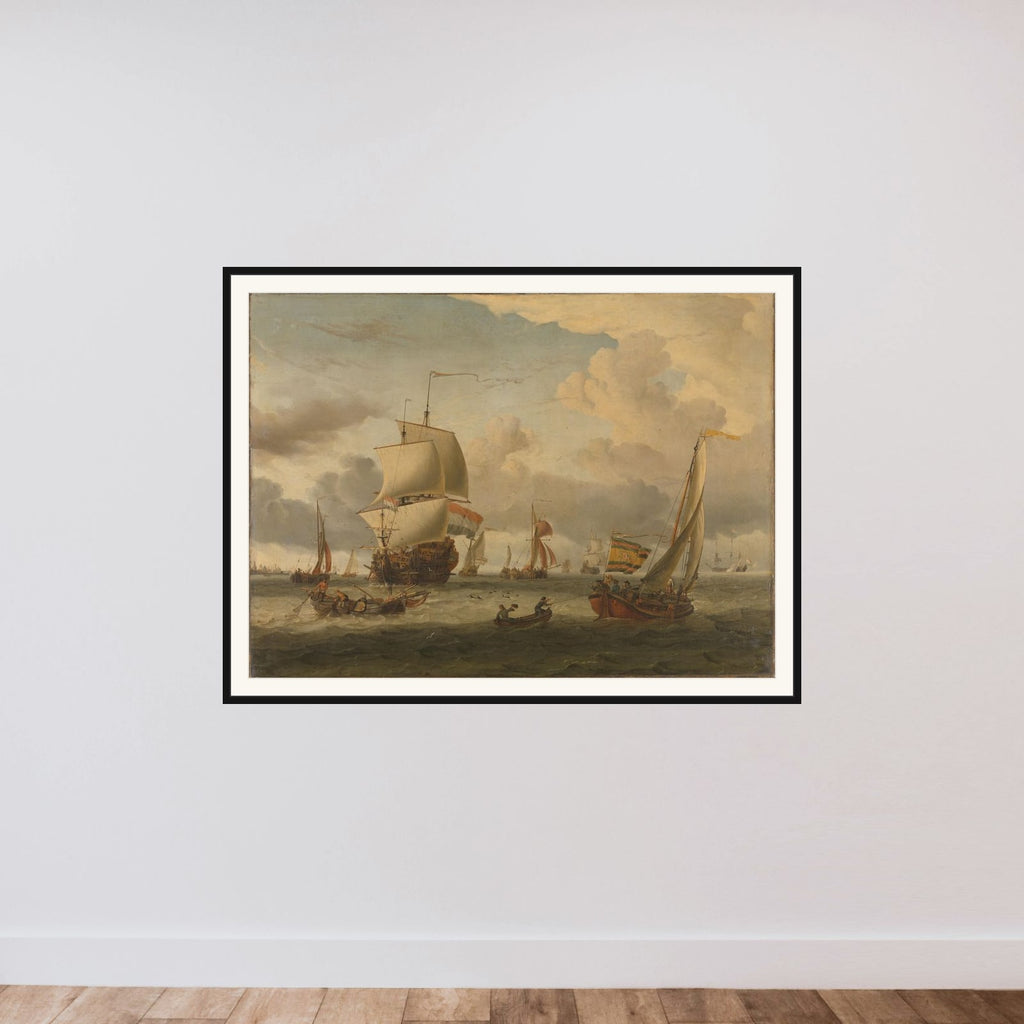 The Roads of Enkhuizen framed — shown to scale