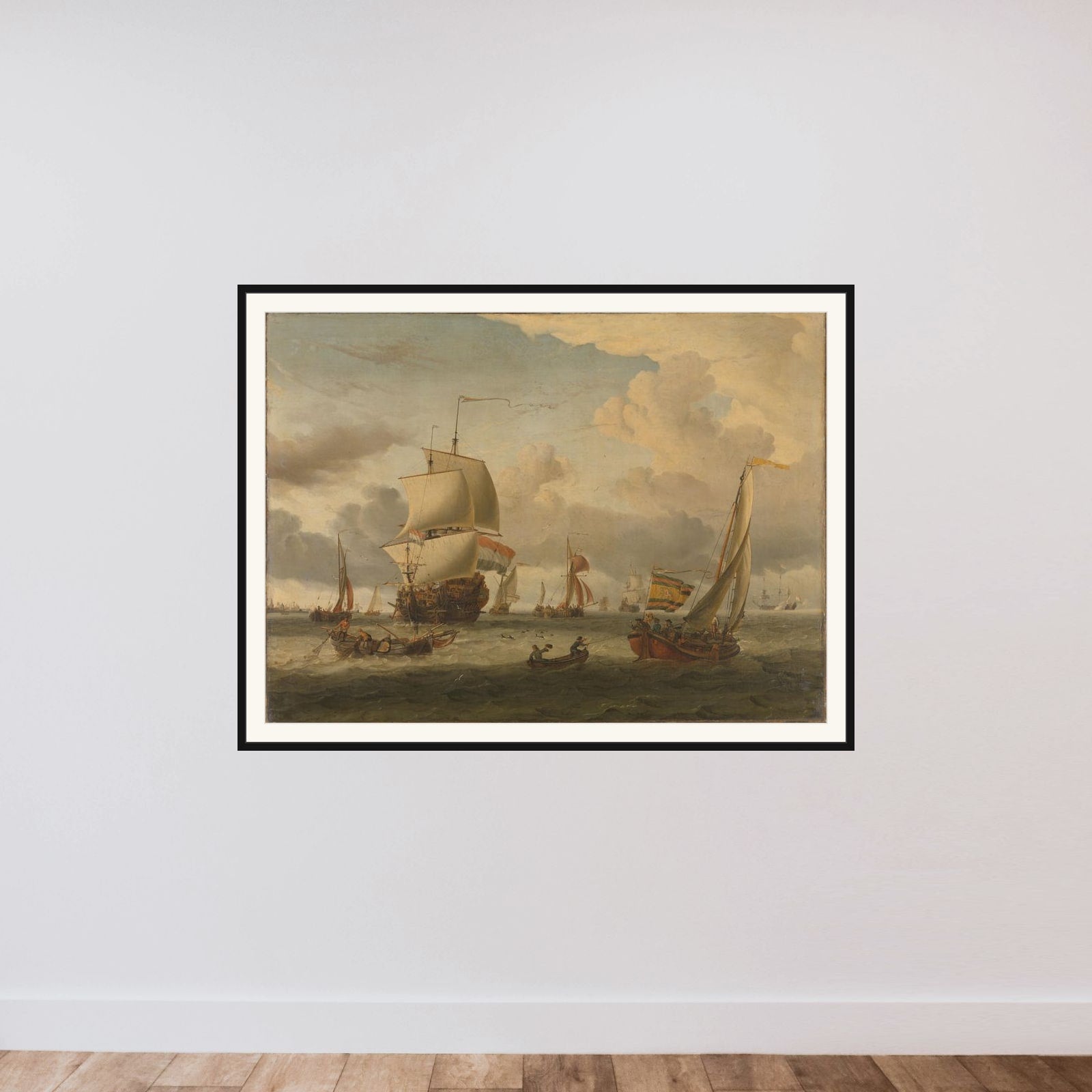 The Roads of Enkhuizen framed — shown to scale