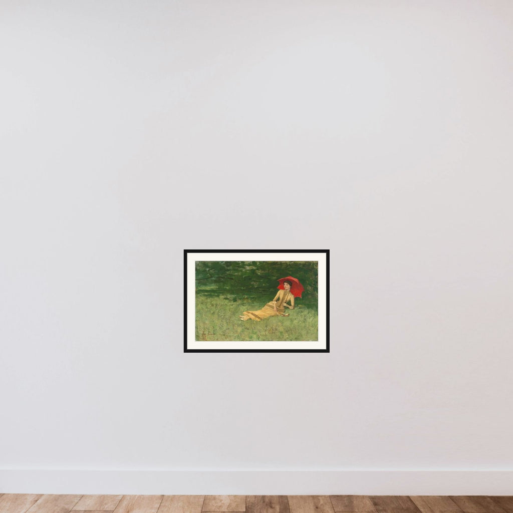 A Summer Afternoon framed — shown to scale