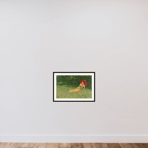 A Summer Afternoon framed — shown to scale