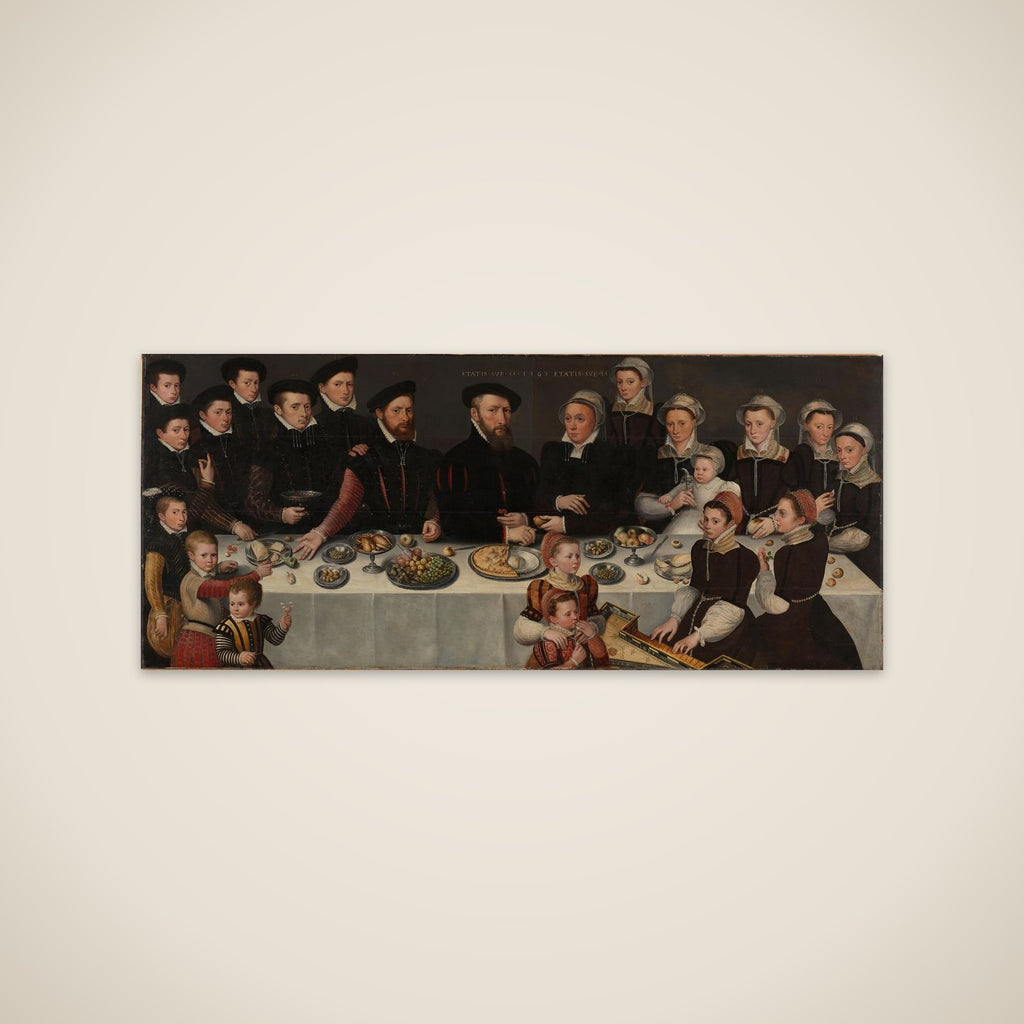 Pierre de Moucheron (1508-67), his Wife Isabeau de Gerbier, their eighteen Children, their Son-in-Law Allard de la Dale and their first Grandchild unframed print