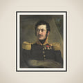 Portrait of Lieutenant-General Frederik Knotzer framed