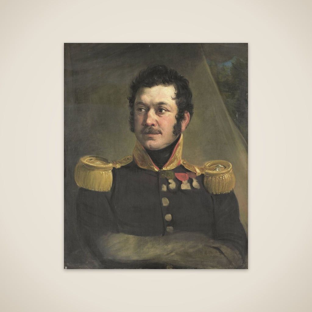Portrait of Lieutenant-General Frederik Knotzer unframed print