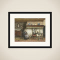 Interior of a Cottage in Scheveningen framed