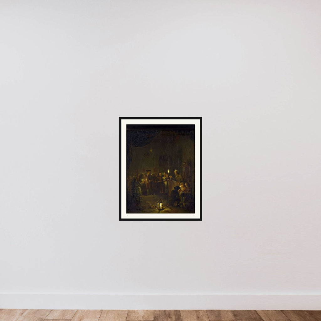 The Night School framed — shown to scale
