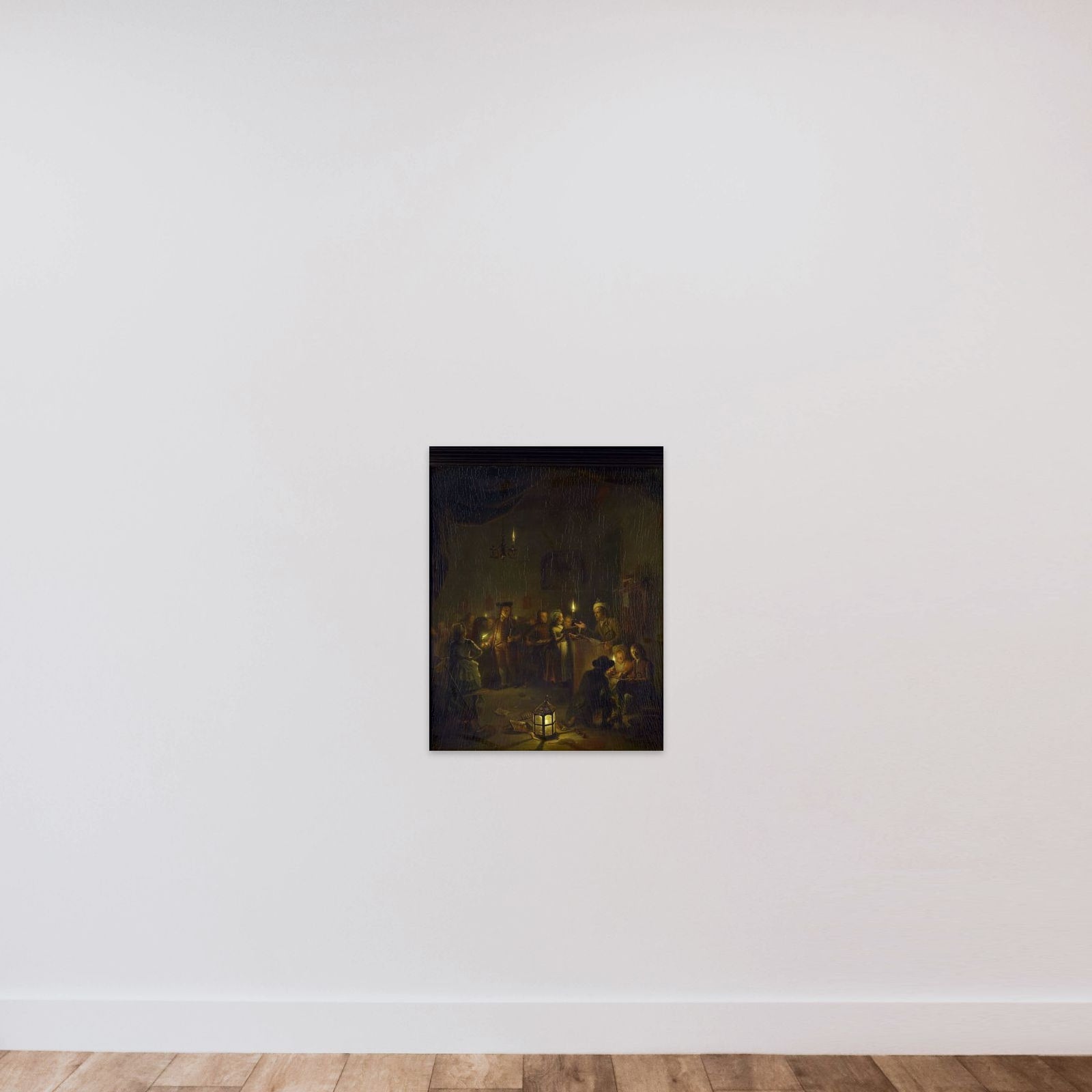 The Night School unframed — shown to scale