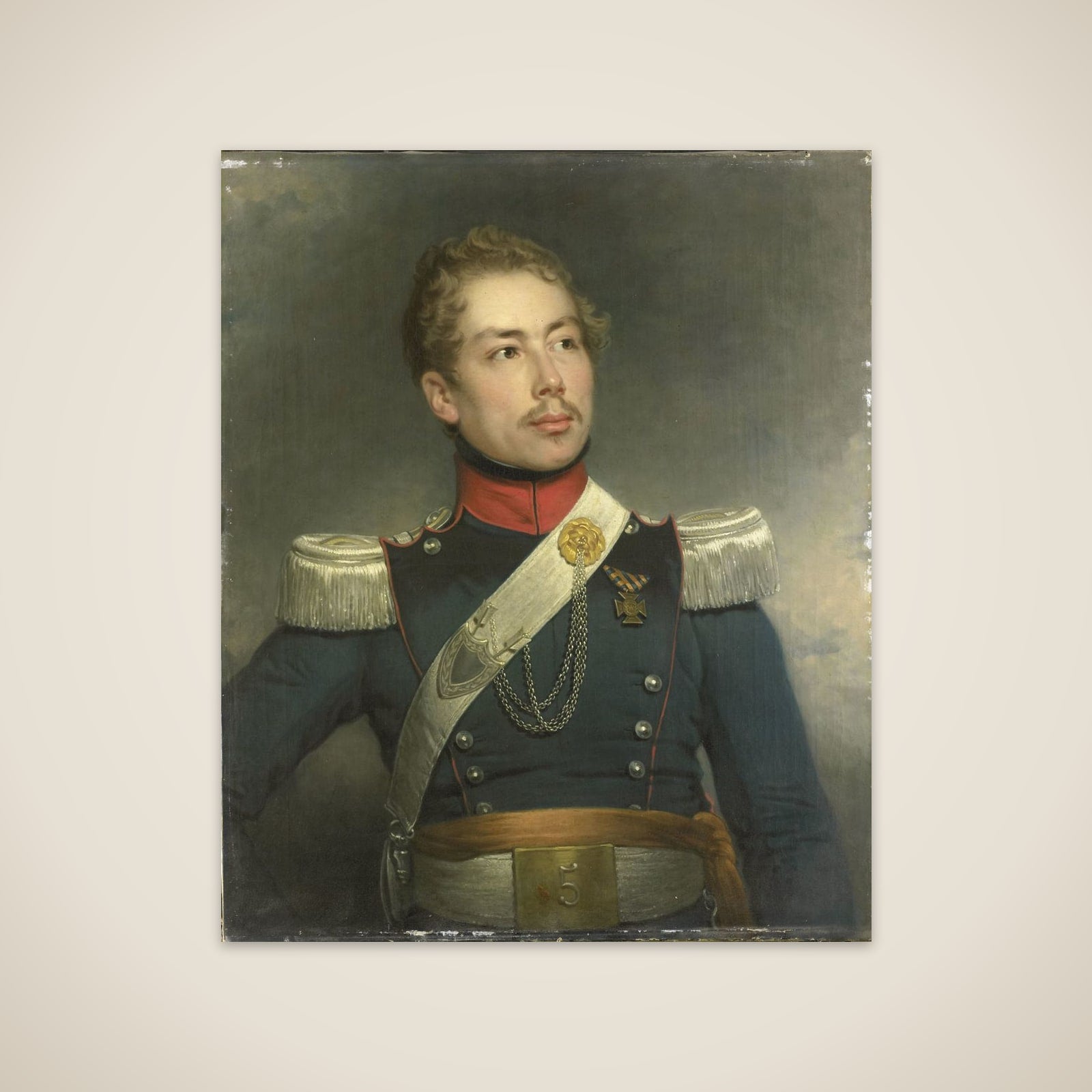 Christian Edouard Fraser (1812-79), Second Lieutenant of the 5th Dragoon Regiment unframed print