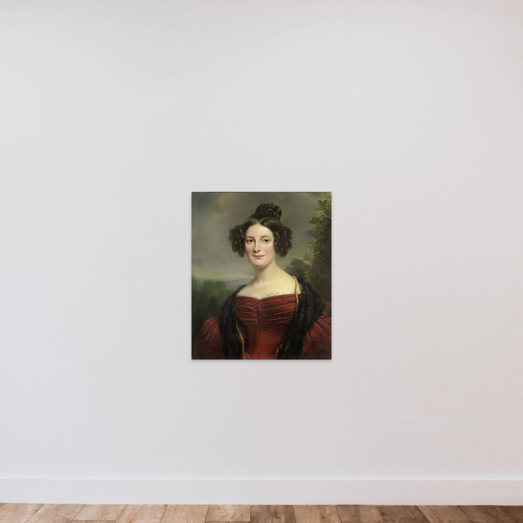Catharina Annette Fraser (1815-92) unframed — shown to scale