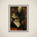 Mother and Child in Noord-Holland Costume framed