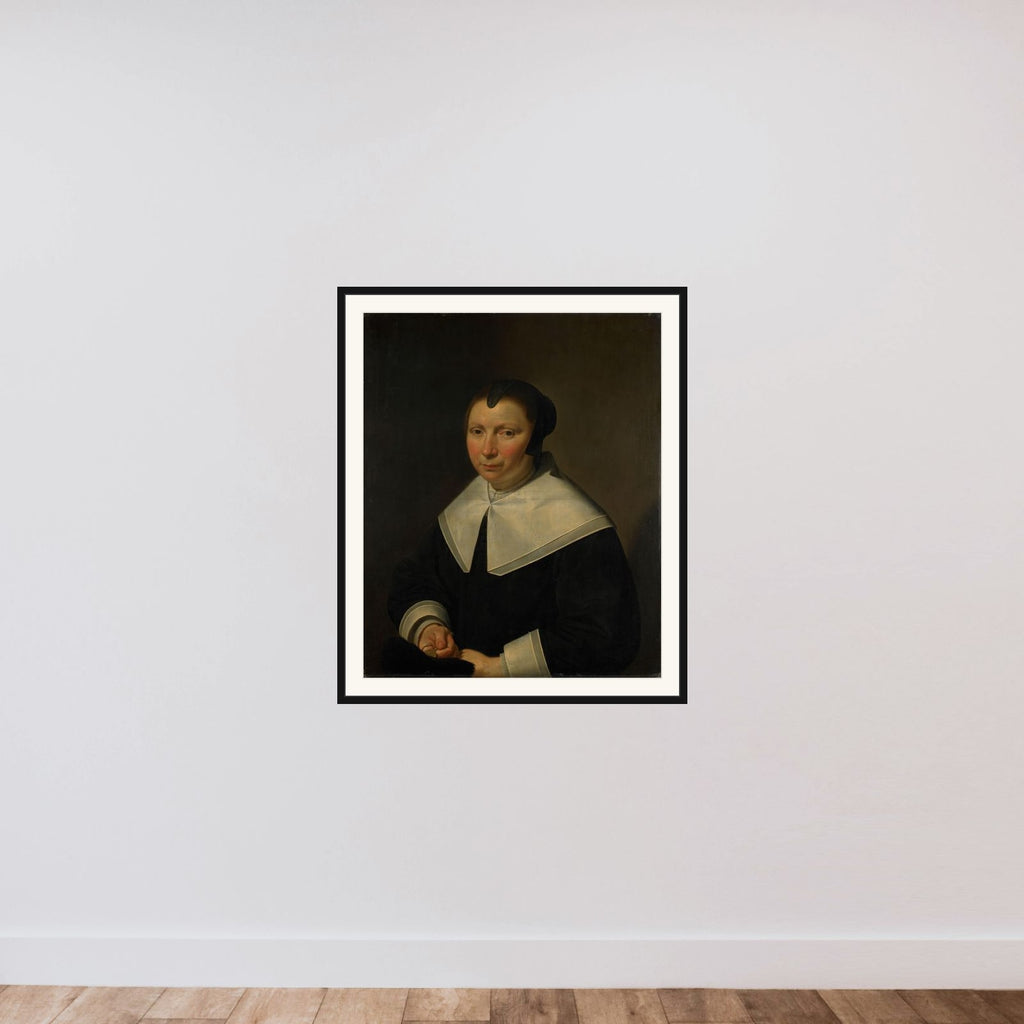 Portrait of a Woman framed — shown to scale