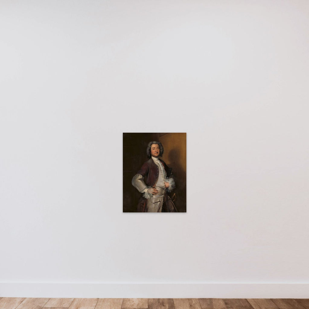 Portrait of Isaac Sweers, Chief Officer of Amsterdam and Governor of the Dutch East India Company unframed — shown to scale